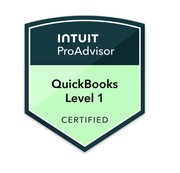 Intuit QuickBooks ProAdvisor Level 1 Certified